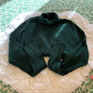 Vintage Maurices forest green turtleneck sweater